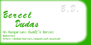 bercel dudas business card